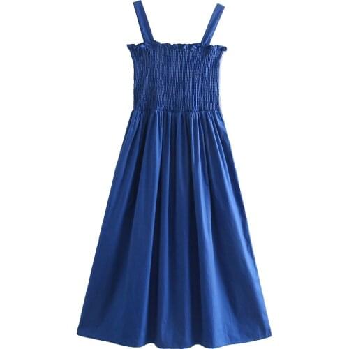 JC·KILIG 2021 Blue Elastic Sling Skirt WW6971