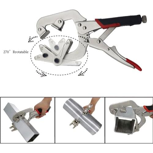 Welding Pliers Welding Clamps Steel Vigorous Pliers Right Angle C Angle Clamps Clamp Nozzle Adjustable Welding Pipes Clamp