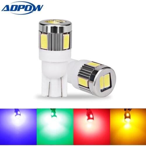 T10 W5W 168 194 SMD LED Car Wedge Side Light Bulb Lamp For Car Tail Light Side Parking Dome Door Map Lighting