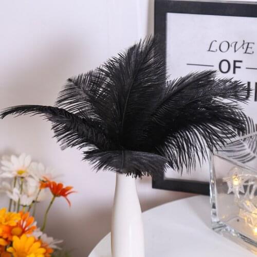 10pcs Elegant Fluffy Ostrich Feather Wedding Party Family Room Diy Jewelry Natural Plumes Fluffy Feather Home Table Decoration