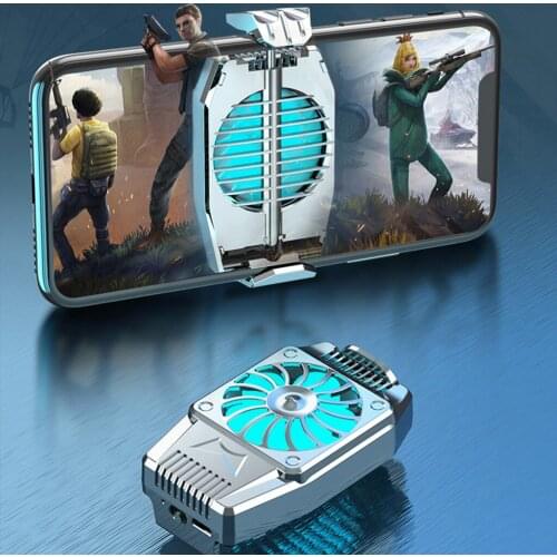 Universal Portable Mobile Phone Cooler USB Cooling Pad Cooler Fan Mute Radiator Controller Heat Sink For PUGB Phone