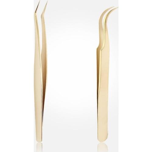 1 Pcs Eyelashes Extension Tweezers Stainless Steel superhard Tweezers High Precision Anti-static Tweezers Scissors Makeup Tool