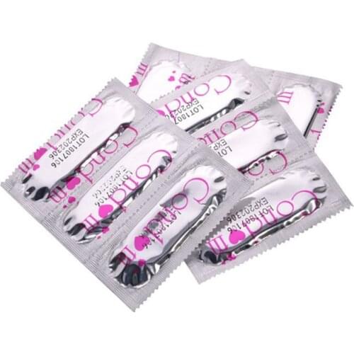 10pcs Condom with Large Oil for Man Delay Sex Dotted G Spot Condoms Intimate Erotic Toy for Men Safe Contraception Female Condom