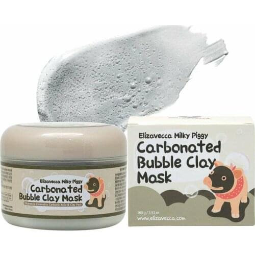 100g Elizavecca Milky Piggy Carbonated Bubble Clay Mask Green Piggy Collagen Jella Pack Aqua Brightening Mask Korea Facial Mask