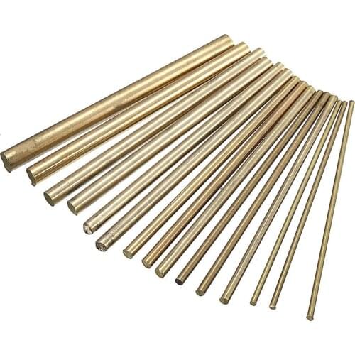 15pcs 2-8mm Welding Solder Rods Gold Sifbronze Brazing Welder Rods Brass K Gold Platinum Jewelry for Welding Tools