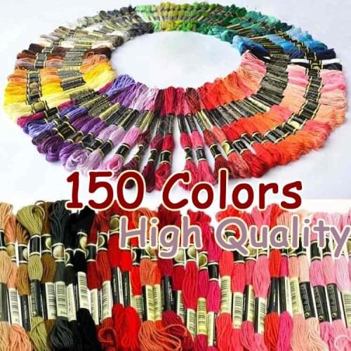 150 Colors Dofferent Unique Style Anchor DMC Cross Stitch Cotton Floss Sewing Skeins Craft Embroidery Custom Sewing Thread