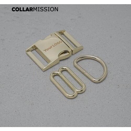 30mm God Engraving Buckle (Metal Buckle+ Adjust Buckle+ D Ring/set) For Backpack Bag Webbing Cat Dog Collar DIY Accessory