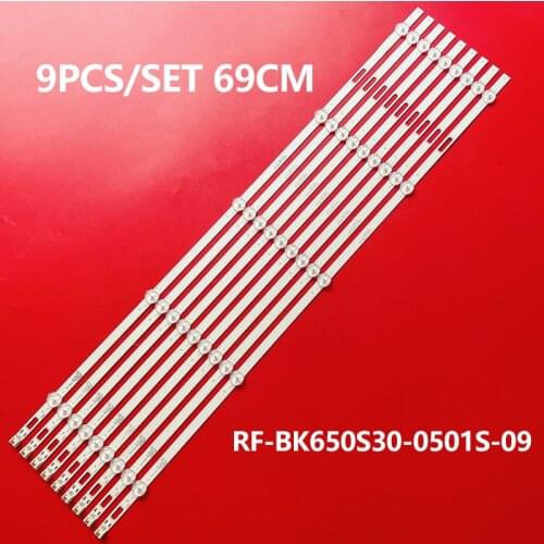 9PCS/Kit LED Backlight 5 lamps RF-BK650S30-0501S-09 For B65U LED65P7 AK65 LED650K510 U65MZ