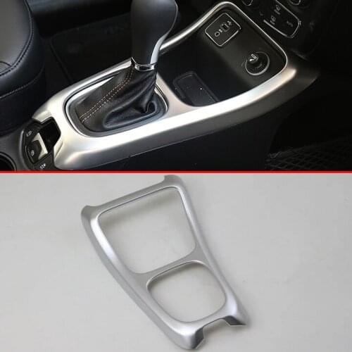 ABS Pearl Chrome Interior Gearshift Knob Trim For Jeep Compass 2017 2018