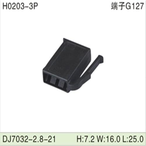 Free shipping 500pcs DJ7032-2.8-21 2.8mm 3Pin AMP Car Electrical Wire Connectors for VW,BMW,Audi,Toyota,NISSAN AND other
