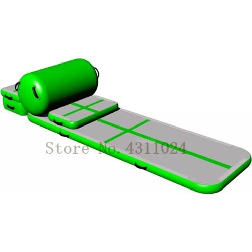 Free Shipping A Set Of Inflatable Gym Air Track Equipment Set(Air Ramp+Air Box +Track Connect +Pump)