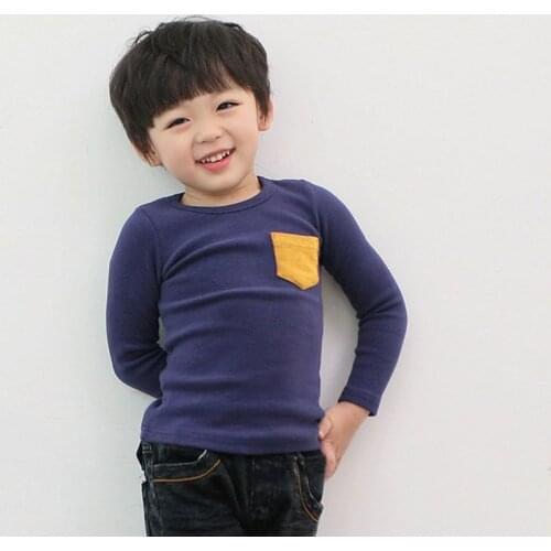 Autumn Winter Kids Girls Shirts Long Sleeve Children Pullovers Tee Baby Boys Girls blouse Boys Clothes K0067