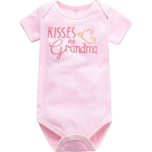 ZWF141 Kids Oneside Clothes Newborn Baby Rompers Fashion Print Short Sleeve Jumpsuit Toddler Boys Girls Bottoming Climbing Suit