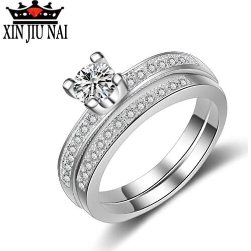 European and American new couple 30 minutes ring set ring couple female wedding love jewelry