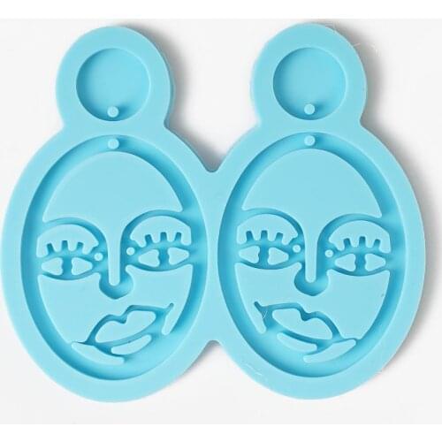Girl Face Earring Mold,Keychain Mold Silicone,Shiny Earring Molds,Silicone Mold 10353850