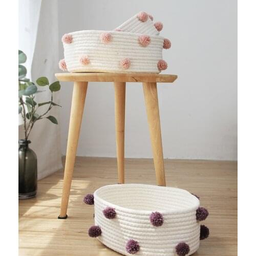 INS Large Baby Toys Canvas Ball Laundry Hanging Drawstring Bag Household Pouch Bag Housekeeping Toys