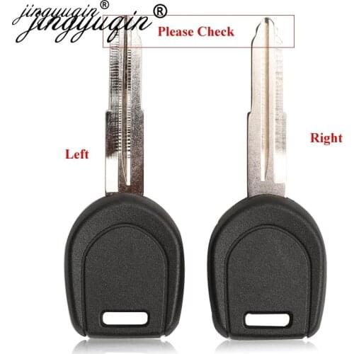 Jingyuqin 30pcs/lot For Mitsubishi Transponder Fob Key Blank MIT11R MIT8 Key Blade Key Case Replacement