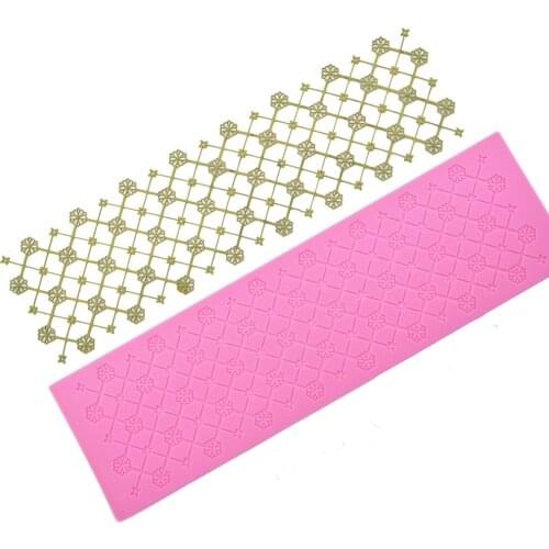 Lace Wedding Fondant cake Decoration Silicone Mould Beautiful Lace Fondant Mold Sugar Craft silicone Mats