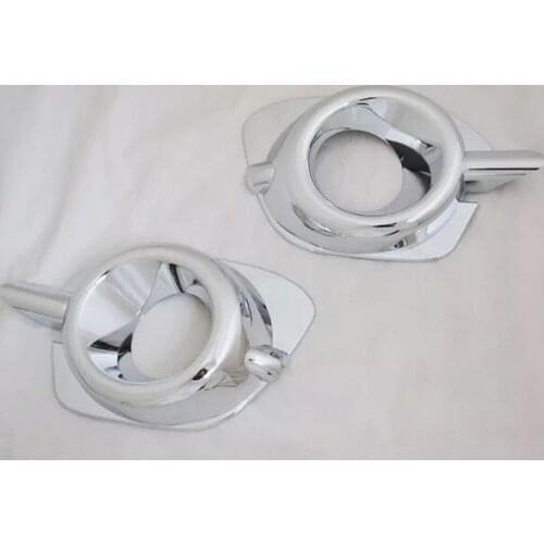 Front fog lamp cover trim 2 pcs for For Mitsubishi pajero sport 2014 2015 2016
