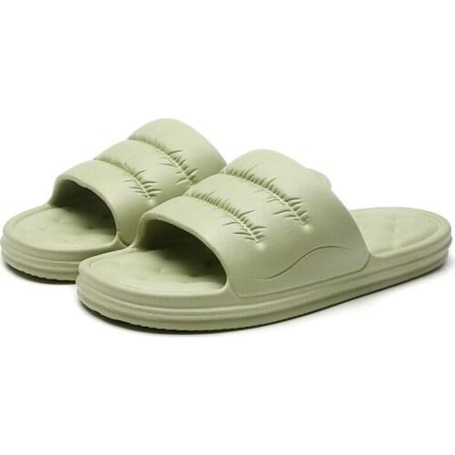 Summer Home Slippers Ladies Solid Color Thick Bottom Indoor Home Bathroom Bath Hotel Non-Slip Deodorant Bath Mute Male Sandals