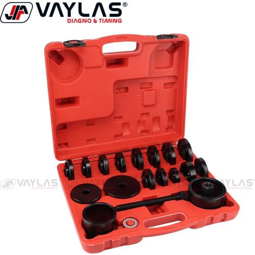 23Pcs Front Wheel Drive Bearing Removal Tools Set Bearing Removal Adapter Puller Pulley Tool Kit