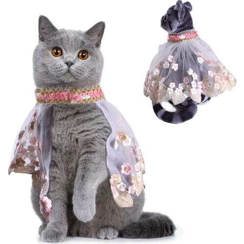 New Creative Pet Lace Cloak Pet Cat Dog Halloween Costume Puppy Clothes Dog Clothes for Small Dogs Small Dog Clothes
