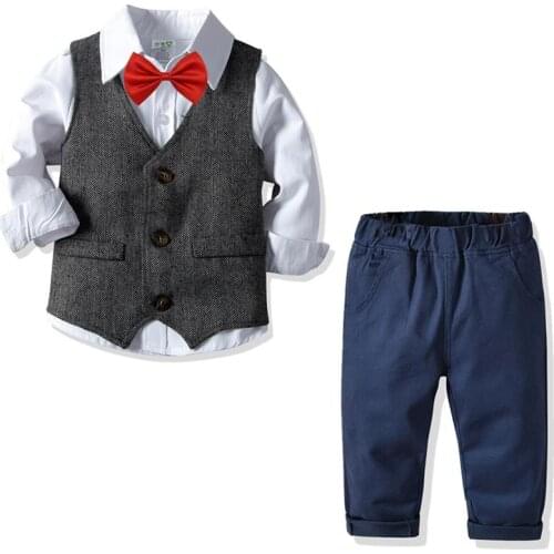 Toddler Boy Clothes Summer Children Clothing Baby Boys Clothes Gentleman Sets For Kids Clothes T-shirt+Jeans Sport Suits Outfits