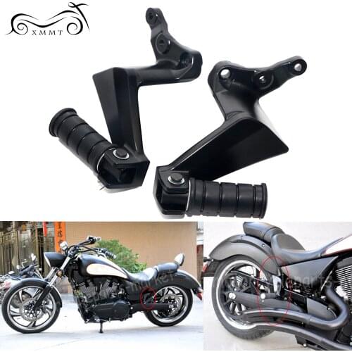Matte Black Motorcycle Rear Passenger Foot Pegs Footrest Foot Peg For Victory Gunner High Ball Vegas Kingpin Boardwalk 2017