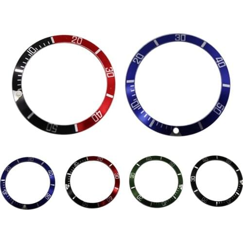 Shellhard 38mm Plastic Bezel Insert GMT Automatic Mens Watch Case For Mens Watch Watches Replace Accessories Watch Face