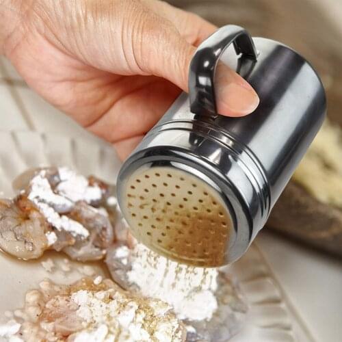 Seasoning Shaker 304 Stainless Steel Spice Bottle With Plastic Lid Spice Jar Kitchen Gadgets Spice Pepper Salt Sugar Can