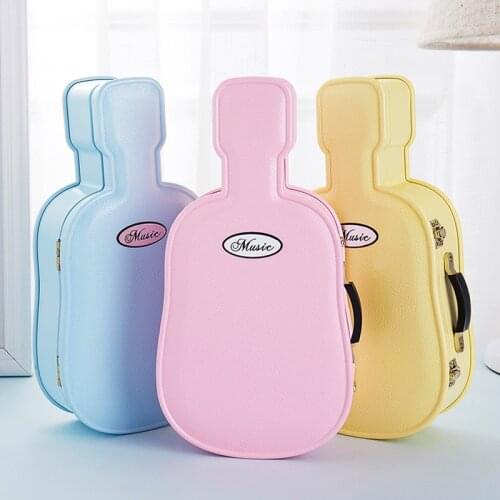 Personality Guitar Violin Childrens Jewelry Box Creative Rotating Dancing Girl Music Box Music Box Decoration Birthday Gift