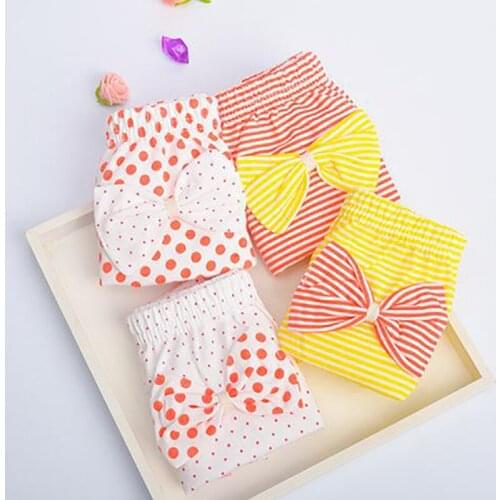 1Pc New bow Baby Cotton Underwear Panties Girls Cute Underpants Shorts Summer Shorts 0-7 years old girl children
