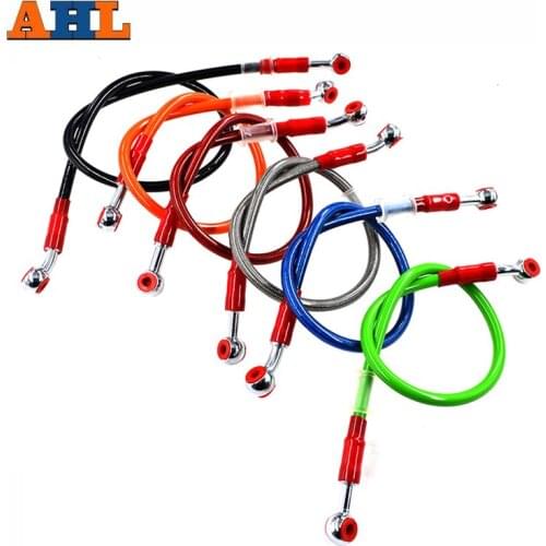 Universal Motorcycle 6 ColorS Dirt Bike Braided Steel Reinforce For Brake line Cable Clutch Oil Hose Tube Pipe 120cm 120 cm