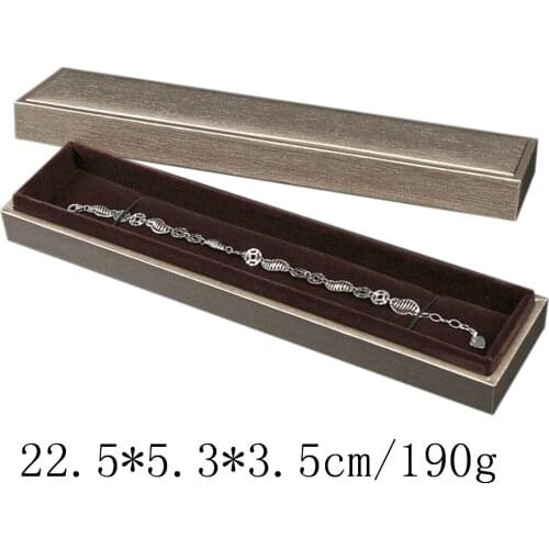 High Quality Leatherette Paper Jewelry Gift Box Shellhard Top Fashion Necklace Earring Bracelet Ring Packing Case Storage Box