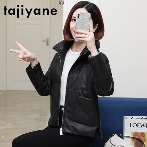 Winter Women Clothing 2021 Genuine Leather Jackets Woman Real Sheepskin Coat Female White Duck Down Jakcet Casaco TN419