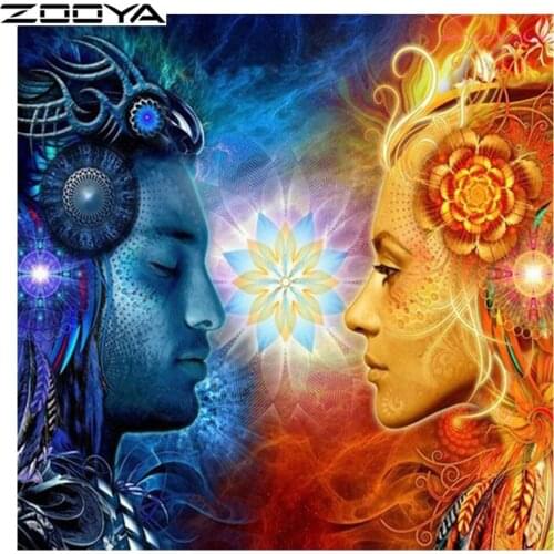 ZOOYA Diy Diamond Embroidery Love Diamond Painting Cross Stitch Crystal Square Diamond EmbroiderySets Decorative Needlework F856