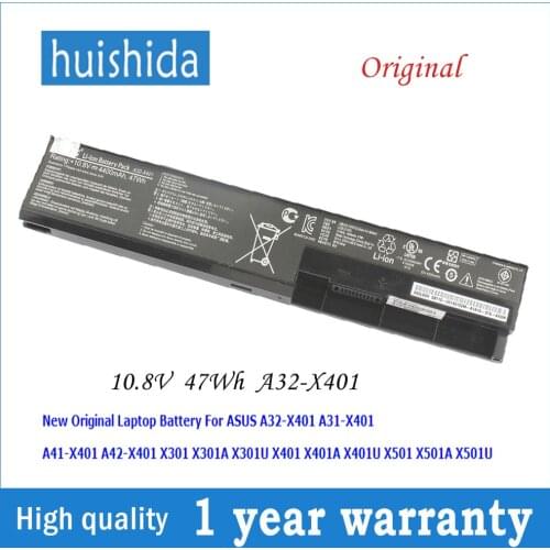 10.8 V 47Wh A32-X401 New original laptop battery for Asus X401A X501 X501A F301 F401 X301 X301A series