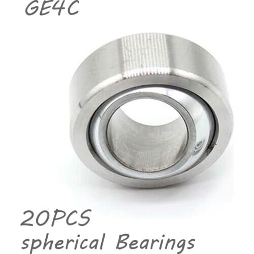 20pcs GE4C Spherical Bushing Plain Bearing