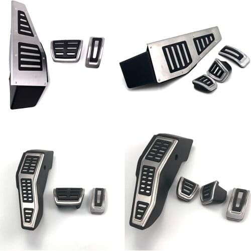 3pcs RHD Foot Rest Pedal Dead Pedal Cover For Passat B8 Golf 7 Mk7 VII GTI R A3 8V 2013 2014 2015 2016 Right-Hand-Drive