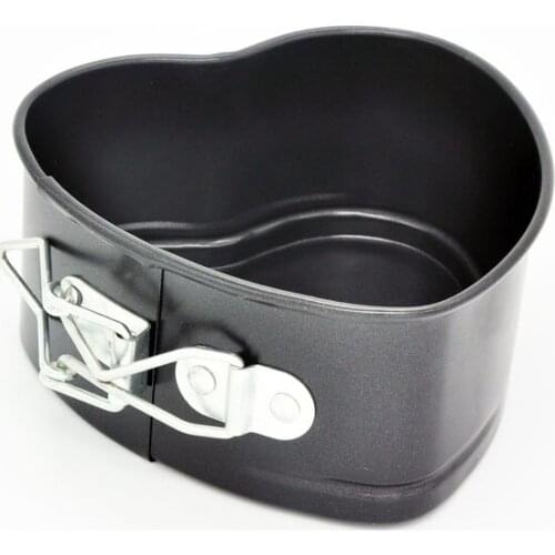 4 Inches Non-stick Springform Cheesecake Pan Heart Shaped Cake Mold Baking Pan