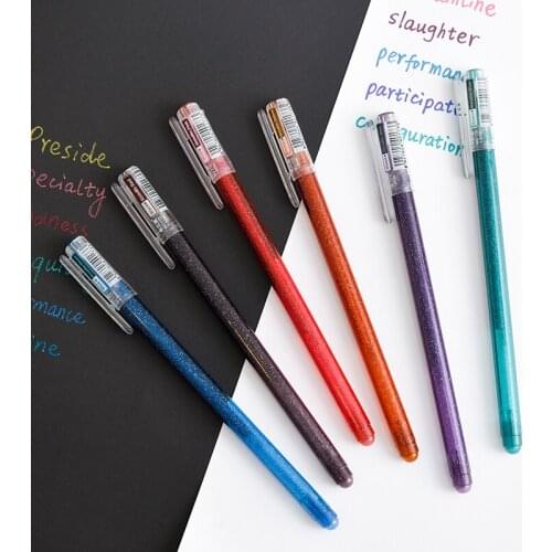 8pcs Super Metallic Color Marker Pen Set Ballpoint 1.0mm Glitter Highlighter Calligraphy Design Drawing Art School A6868