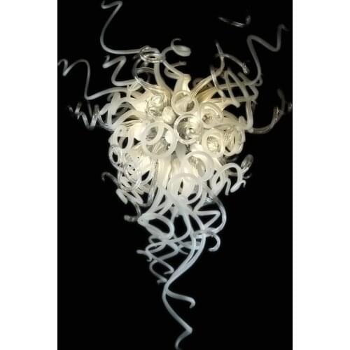 AC 110/120/220/240V Modern White Hand Blown Murano Glass Pendant Lamp