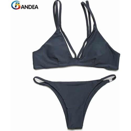 BANDEA padded bikini set new sexy swimwear women bandage swimsuit micro bikini thong swimming suit push up maillot de bain