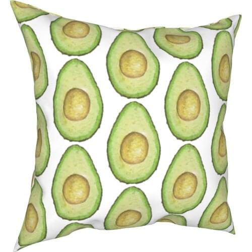Big Avocado Pillowcase Soft Polyester Cushion Cover Decor Tropical Fruit Throw Pillow Case Cover Home Square 40*40cm