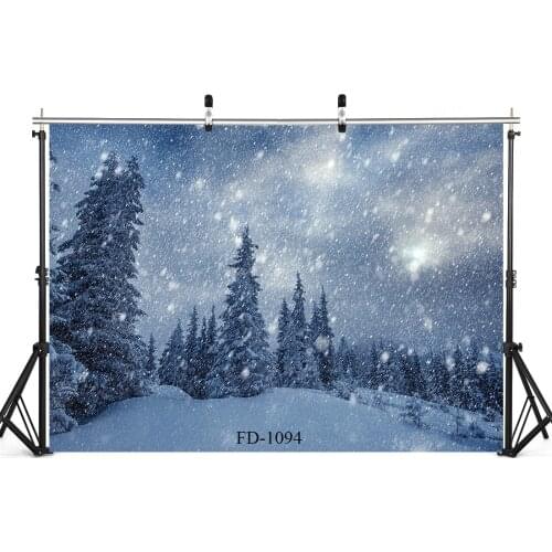Snowy Woods Photography Background For Photo Shoot Prop Children Baby Shower Vinyl Cloth Computer Printed Backdrops Photo Shoot