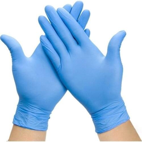 Disposable Latex Gloves Free Powder-Free Exam Glove Size Small Medium Large X-Large Nitrile Vinyl Synthetic Hand S M XL