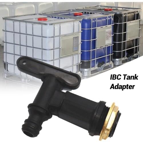 IBC Fitting Adapter Plastic IBC Tote Tank Tap 3/4 Inch Thread Connector Replacement Gardening Supplies Accessories #W0