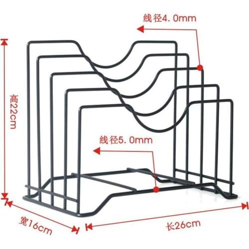 Creative Stainless Steel Kitchen Shelf Rack Cutting Board Book Organizer Storage Pot Silver Drainer Stand Rack Shelves JF