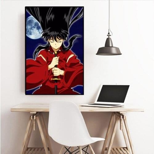 HD Print Poster Inuyasha Anime Canvas Painting Wall Art Modern Nordic Childrens Bedroom Home Decoration