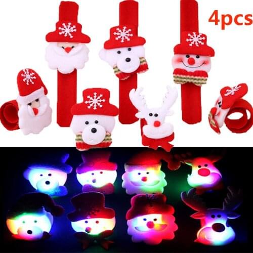 Christmas Ornaments Bracelet Pop Circles Childrens Day Makeup Props Cute Festivals Hand Bands Atmosphere Navidad Gifts Dropship